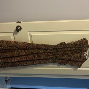 BB Dakota by Steve Madden Floral Maxi Dress - Black and Red